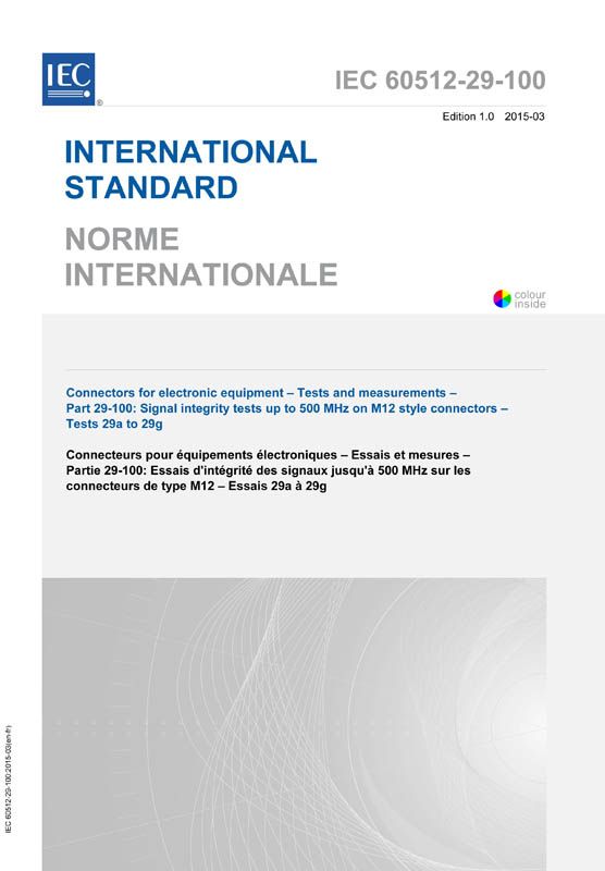 Cover IEC 60512-29-100:2015